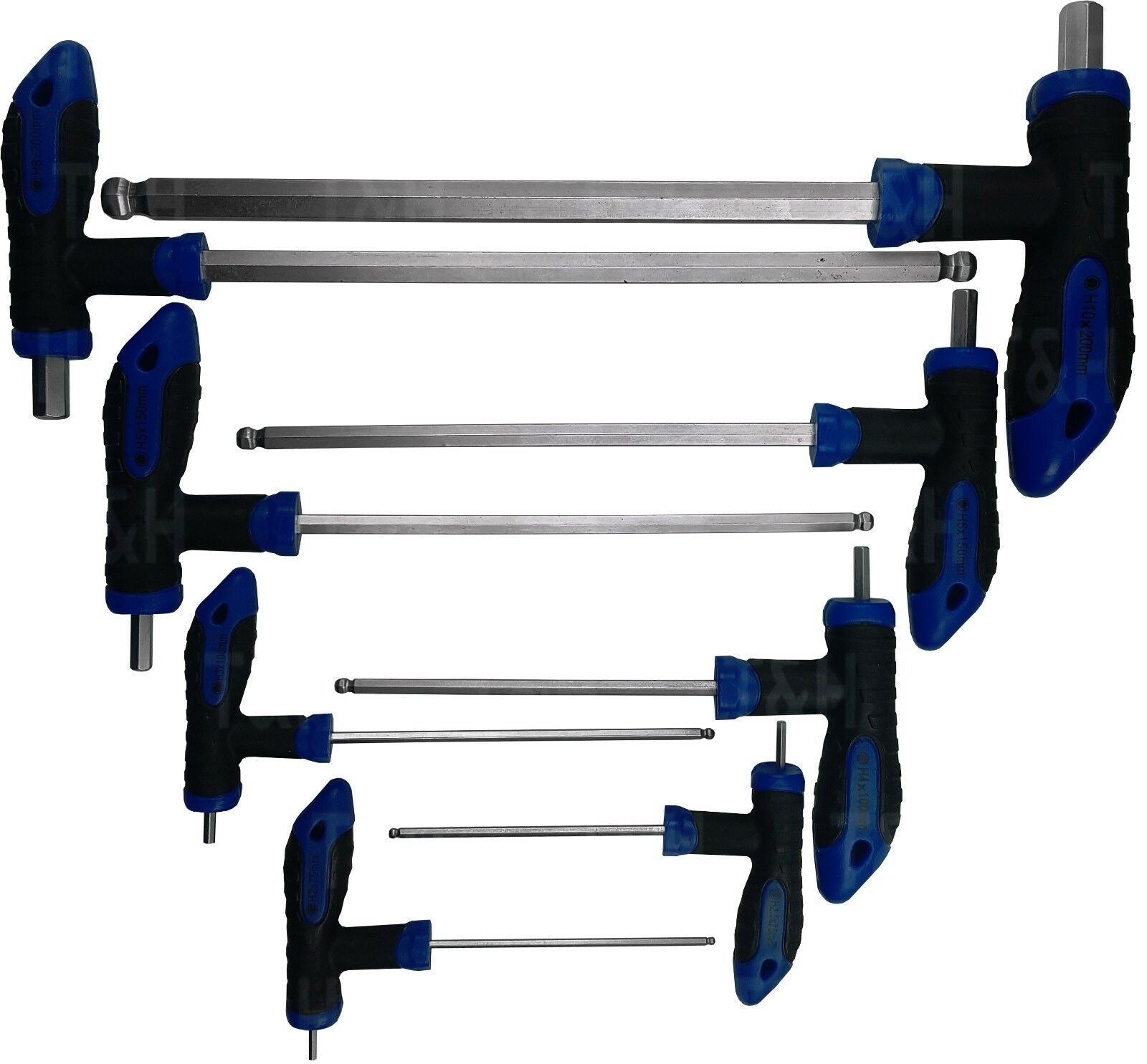 US PRO 16PCS T - HANDLE HEX & TORX KEY SET H2 - H10 & T10 - T50