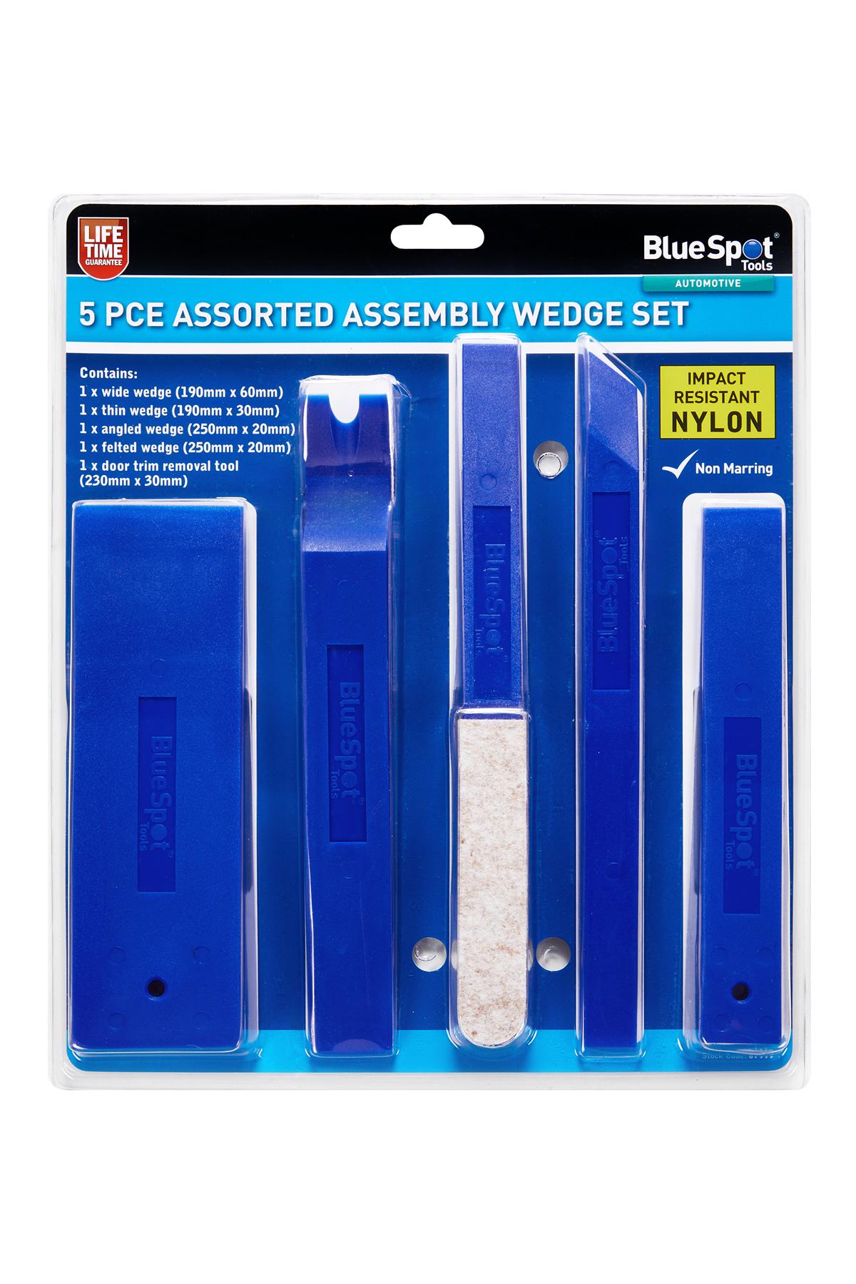 BlueSpot 5 Piece Assorted Assembly Wedge / Trim Remover Set   07999