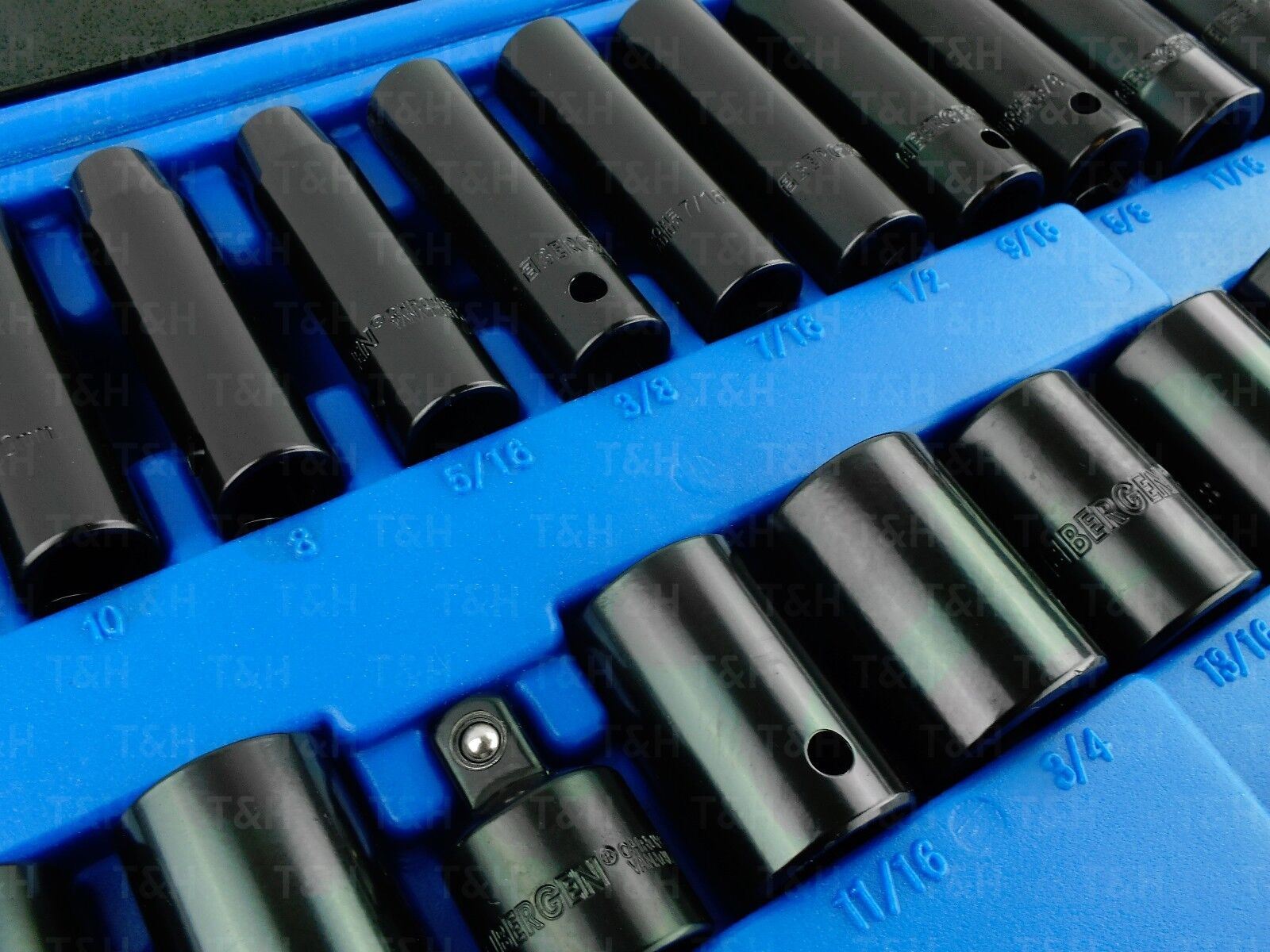 US PRO 37PCS 3/8" & 1/2" DRIVE 6 POINT DEEP & SHALLOW METRIC & SAE IMPACT SOCKET