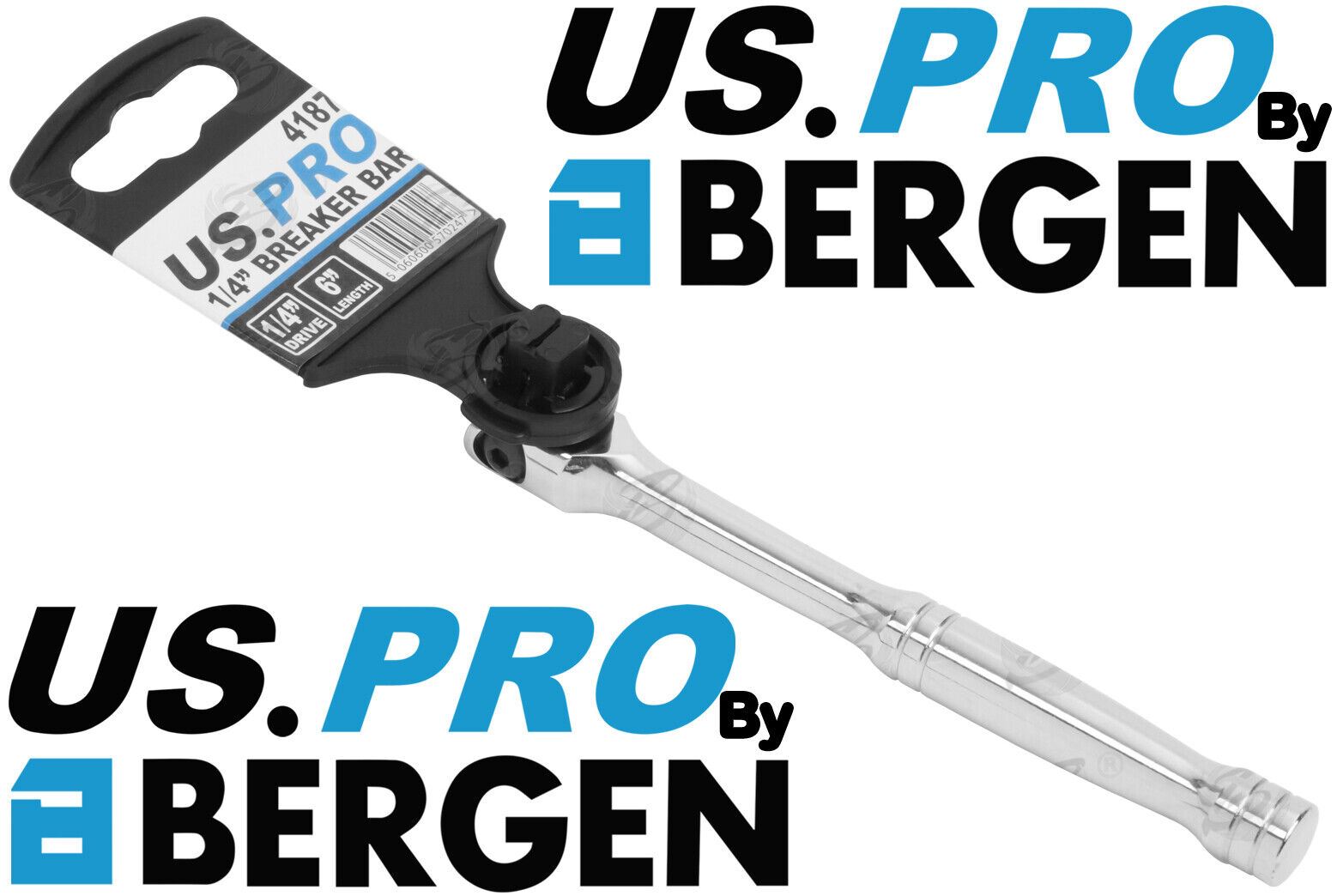 US Pro 1/4" Drive 6" Breaker Bar 4187