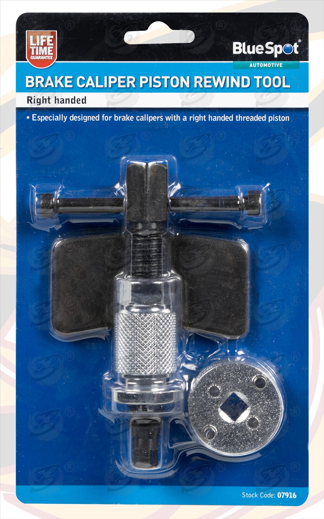 BLUESPOT RIGHT HANDED BRAKE CALIPER PISTON REWIND TOOL