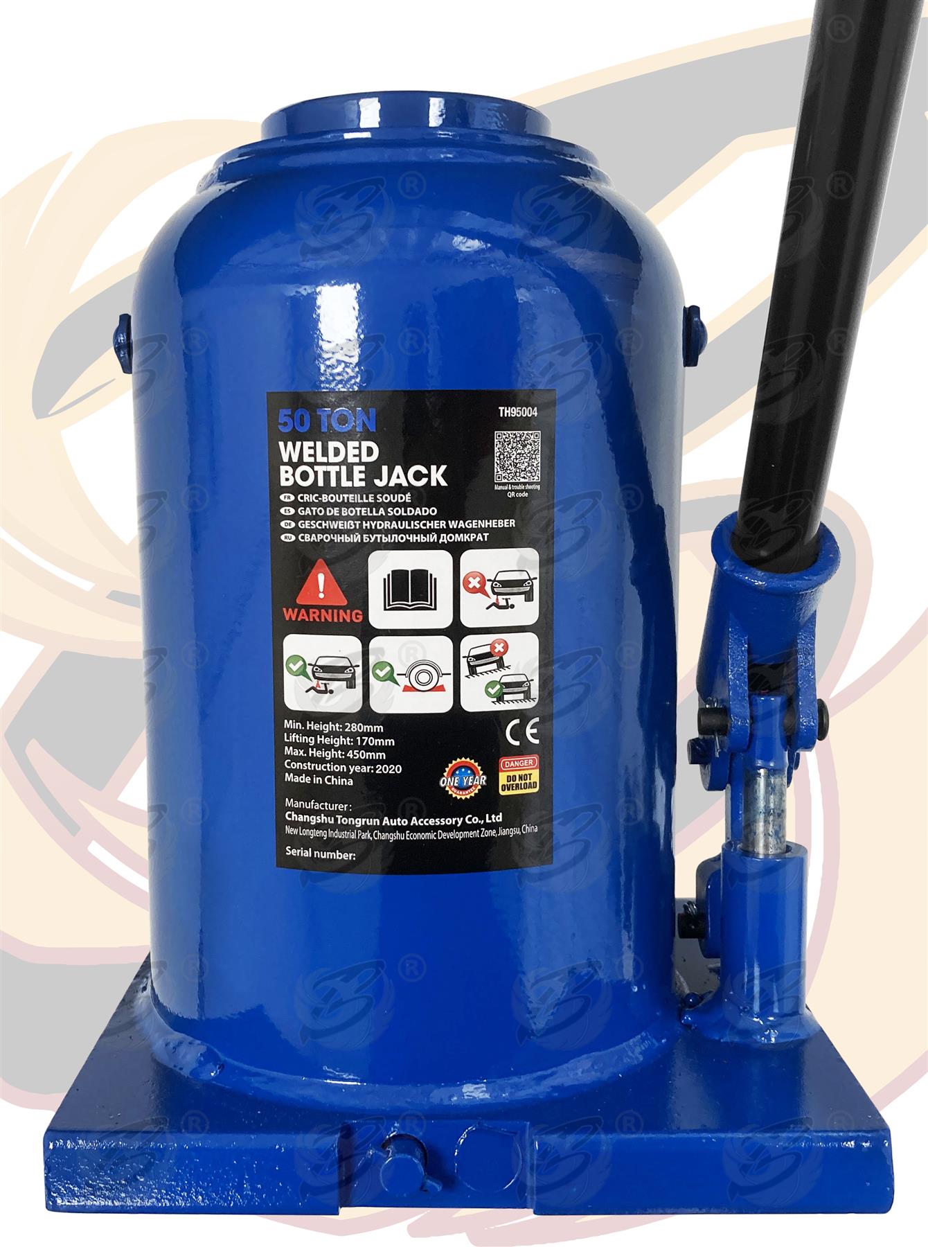 TOOLZONE 50 TON BOTTLE JACK
