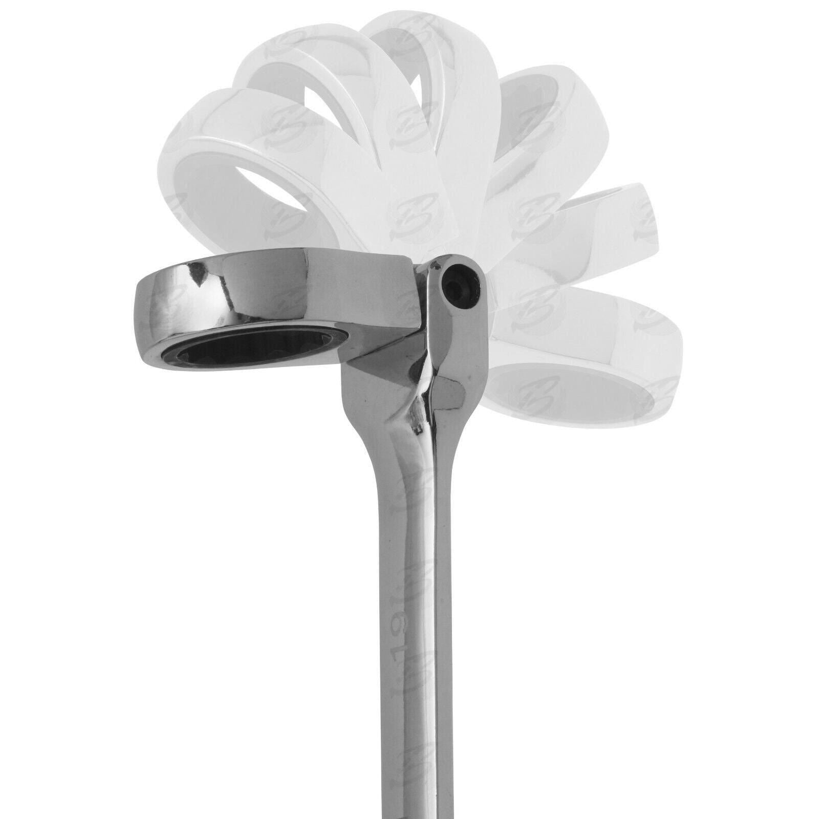 BlueSpot 12 Piece Combination Flexible Ratchet Spanner Set 8mm - 19mm 04309