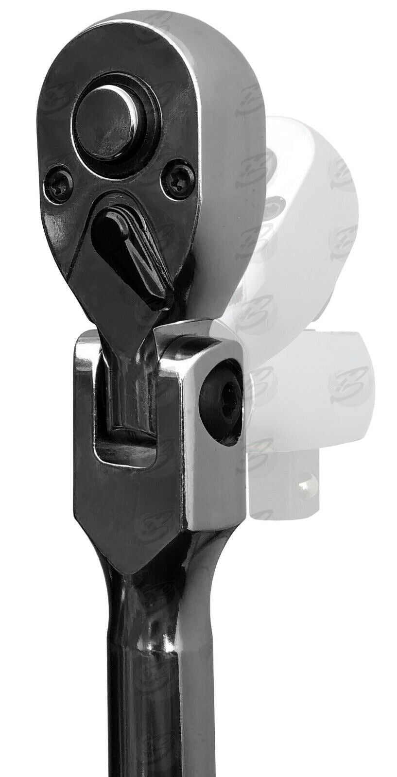 US Pro 1/2" Drive 72 Tooth Flexi Head Extendable Ratchet Handle 4142