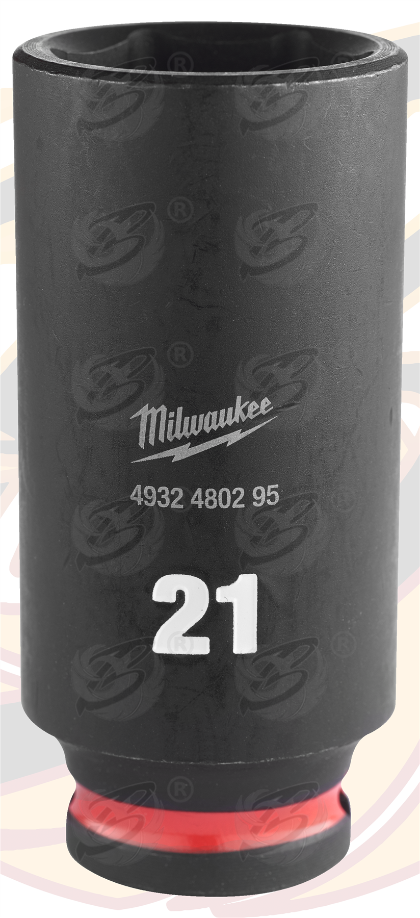 Milwaukee 21mm 3/8" Drive 6 Point Deep Impact Socket ( Single ) ( 4932480295 )