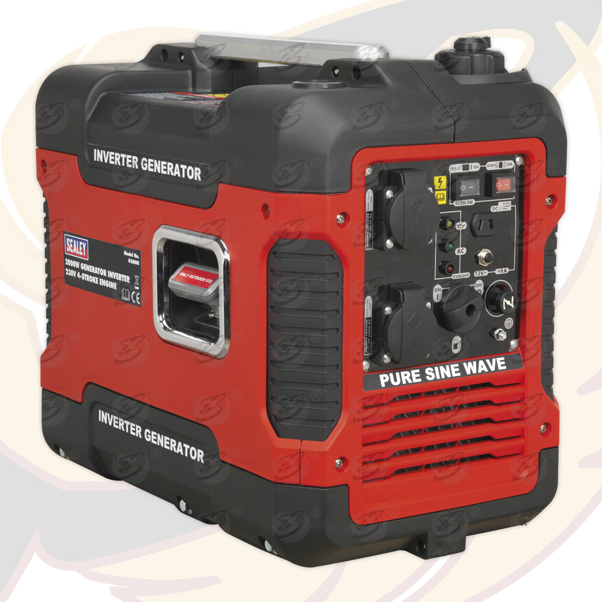 SEALEY INVERTER GENERATOR 2000W 230V 4-STROKE ENGINE
