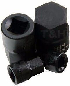 US PRO 9PCS 1/4" & 3/8" DRIVE IMPACT HEX BIT SOCKETS H6 - H19