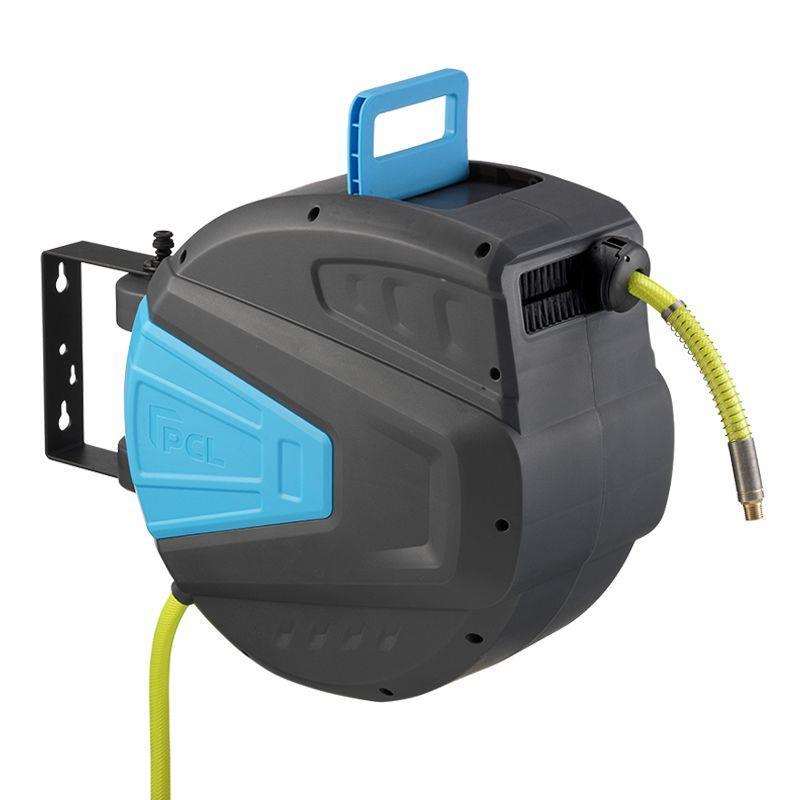 PCL Pro Workshop 15m Retractable Air Hose Reel With 1/4" High Vis Air Line  HRA3L02/HV
