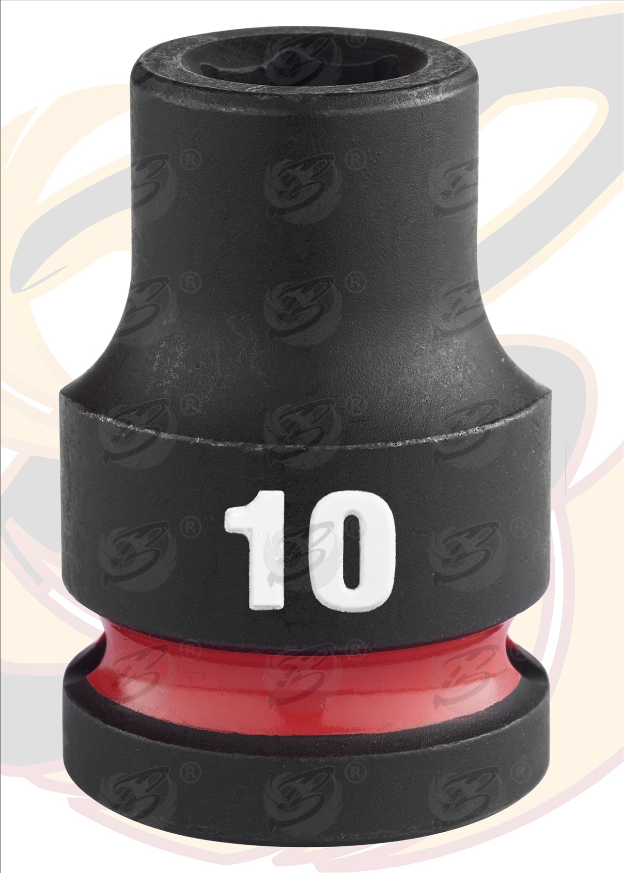 MILWAUKEE 10MM 1/2" DRIVE 6 POINT SHALLOW IMPACT SOCKET ( SINGLE )