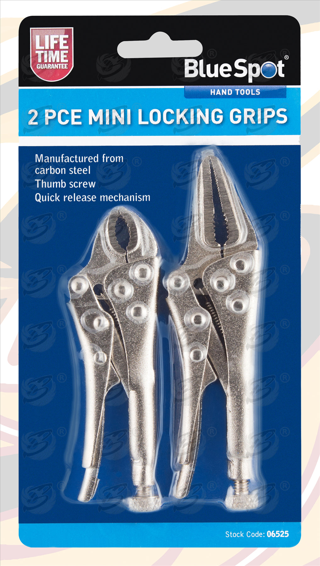 BLUESPOT 2 PCE 100MM & 125MM (4" & 5") MINI LOCKING PLIER SET