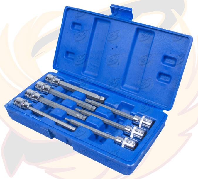 BlueSpot 7 Piece 3/8" Drive Extra Long Ball Ended Hex Bit Sockets H3 - H10 01510
