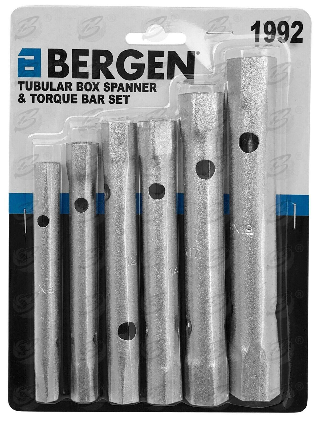 US Pro 6 Piece Tubular Box Spanners 8mm - 19mm 3515