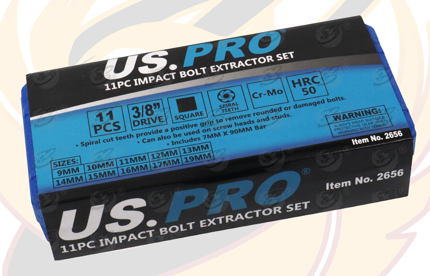 US PRO 11PC IMPACT BOLT EXTRACTOR SET