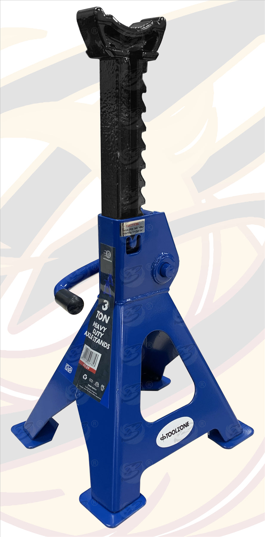 TOOLZONE 3 TON ( TONNE ) AXLE STANDS ( 2 PAIRS )