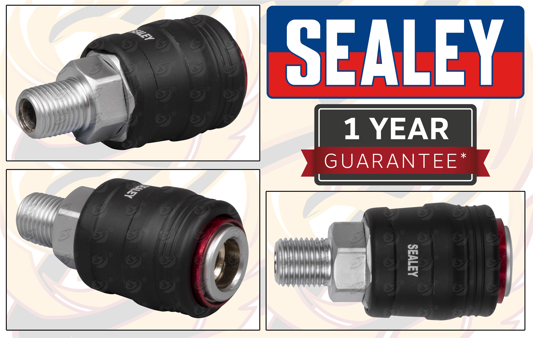 Sealey High Flow Coupling Body Male 1/4"Bs Point ( ACH01 )