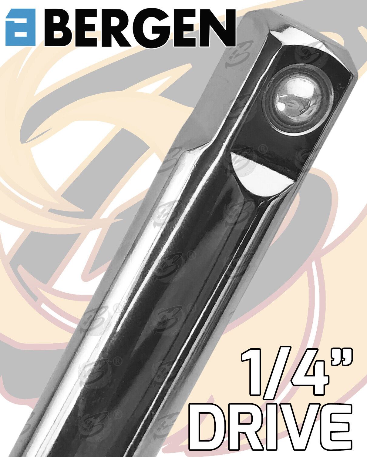 US Pro 3 Piece 1/4" Drive Extension Bars 75mm - 250mm  3261