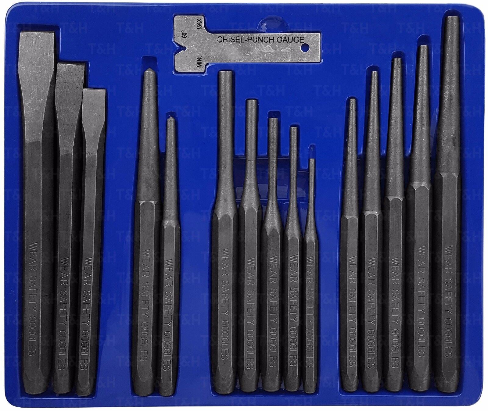 BlueSpot 16 Piece Punch & Chisel Set 22447