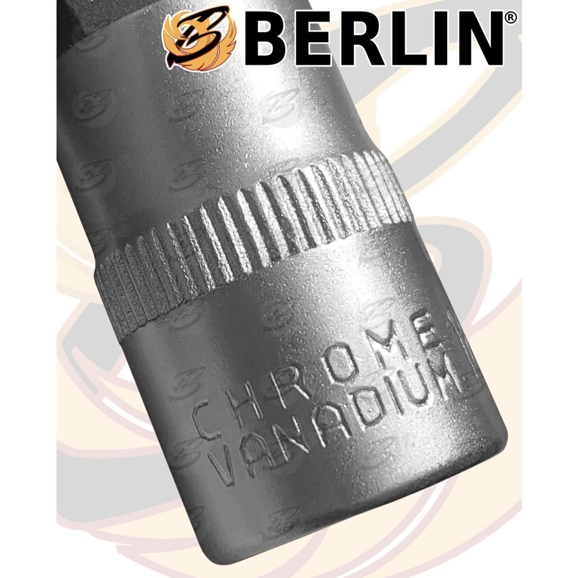 BERLIN 9PCS 3/8" DRIVE HEX BIT SOCKETS H3 - H12