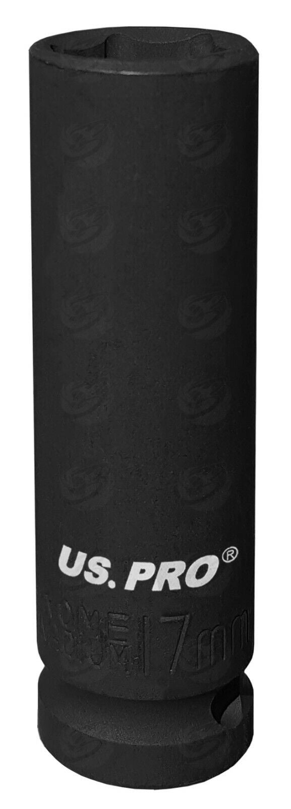 US PRO 1/2" DRIVE 30" LONG BREAKER BAR & 17MM 1/2" DRIVE 6 POINT DEEP IMPACT SOCKET