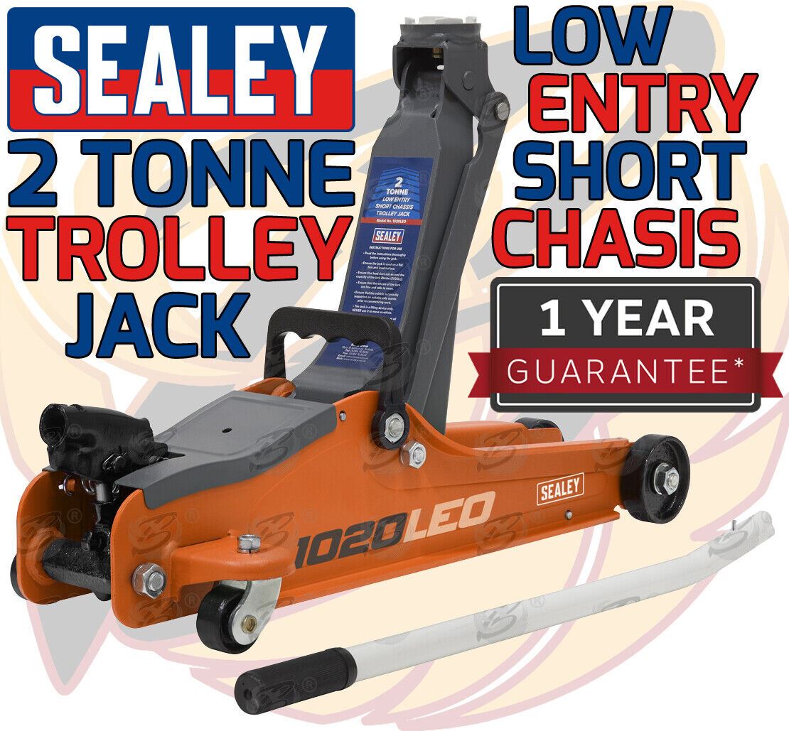 Sealey 2 Tonne Low Profile Trolley Jack ( Orange ) ( 1020LEO )