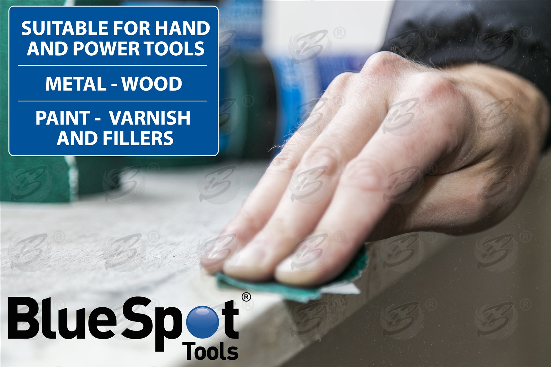 BLUESPOT 40 GRIT SANDING ROLL ( 5M x 115MM ) ( 1 ROLLS )