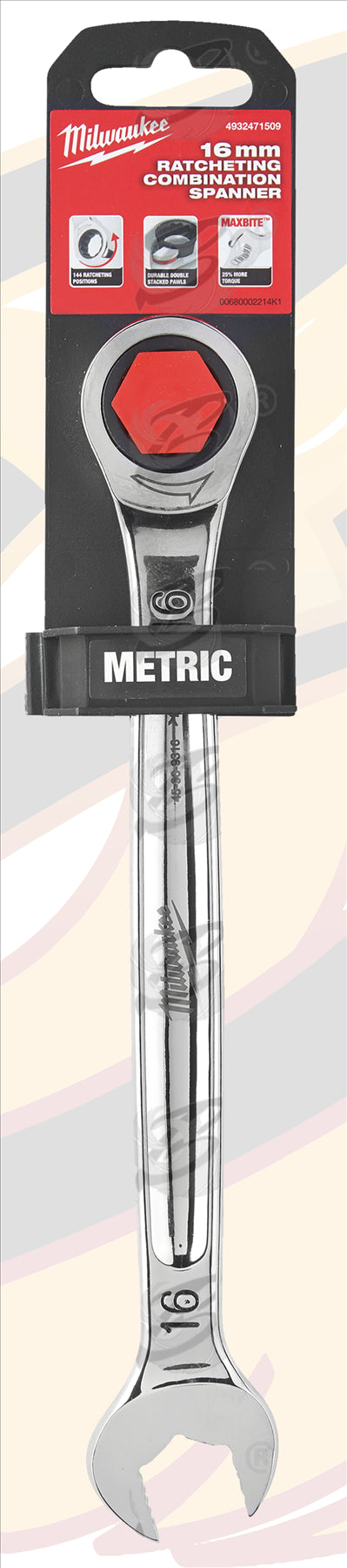 MILWAUKEE 16MM 144 TEETH MAXBITE RATCHET SPANNER