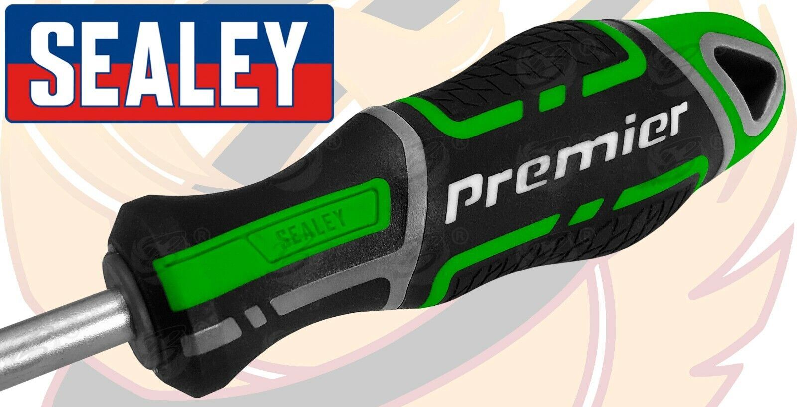 Sealey 10 Piece Magnetic Torx Screwdriver Set T7 - T40 ( Hi Vis ) ( AK4324HV )