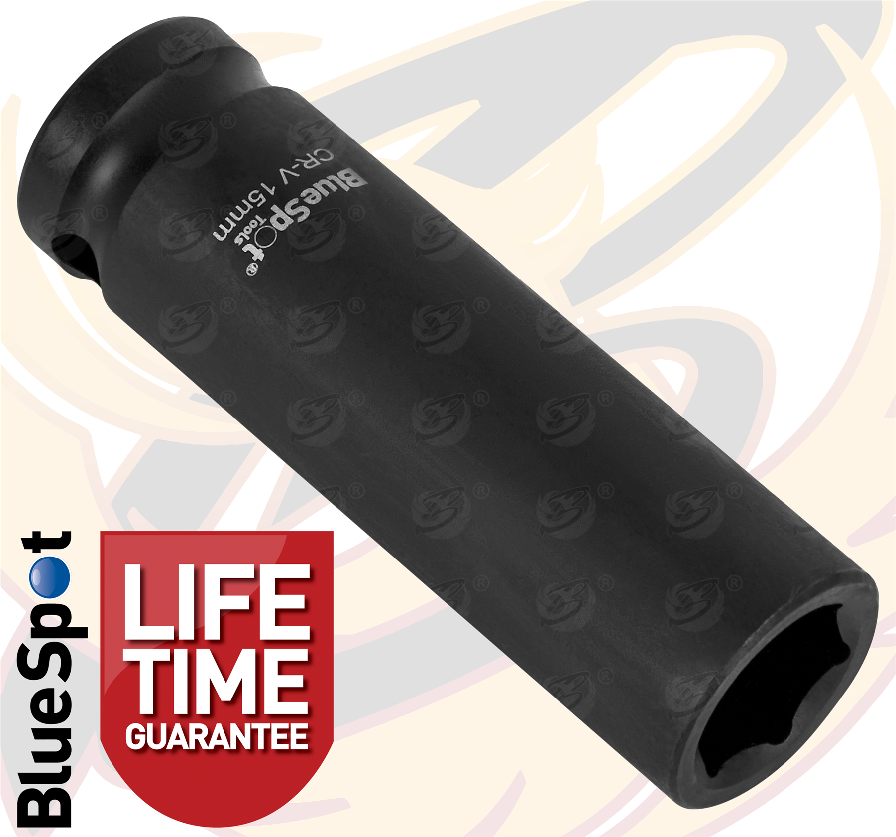 BlueSpot 15mm 1/2" Drive 6 Point Deep Impact Socket ( Single ) ( 01658 )