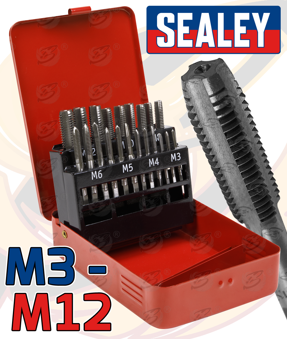 Sealey 10 Piece Metric Tap Set M3 - M12 ( AK3021 )