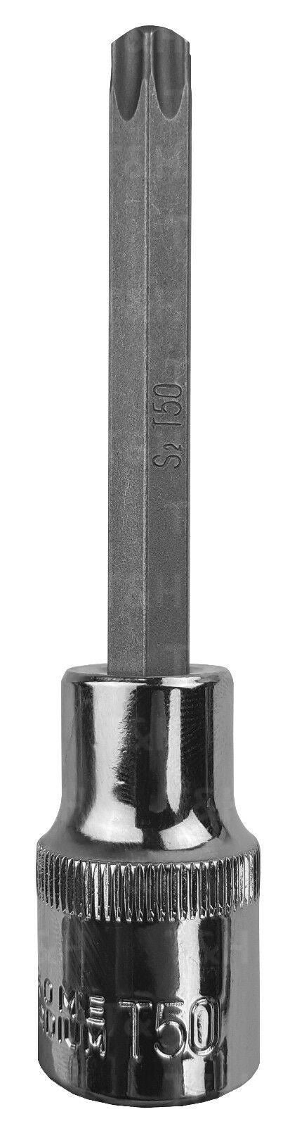 US PRO T50 1/2" DRIVE 100MM LONG TORX BIT SOCKET ( SINGLE )