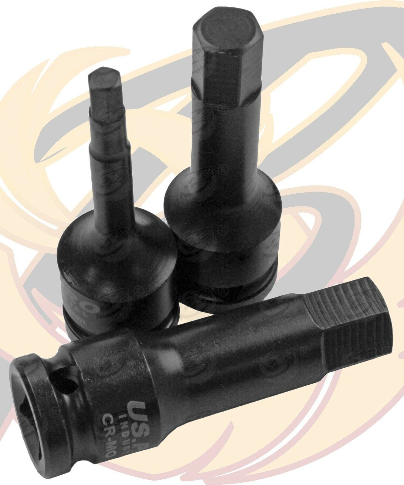 US PRO INDUSTRIAL 8PCS 1/2" DRIVE IMPACT HEX BIT SOCKETS H5 - H19