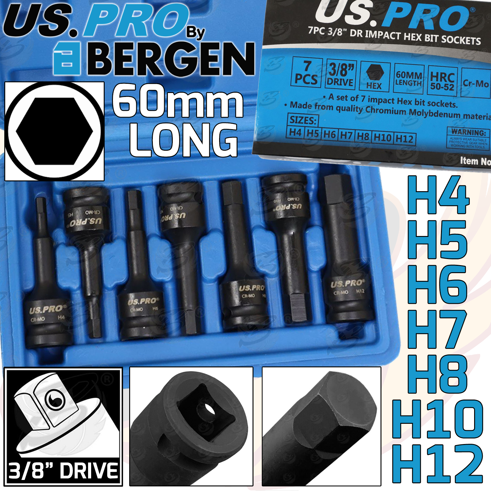 US Pro 7 Piece 3/8