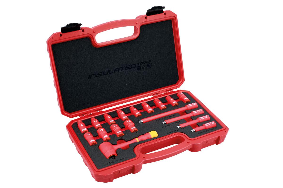 Laser 18 Piece 1/4" Drive Insulated Socket Set  6145