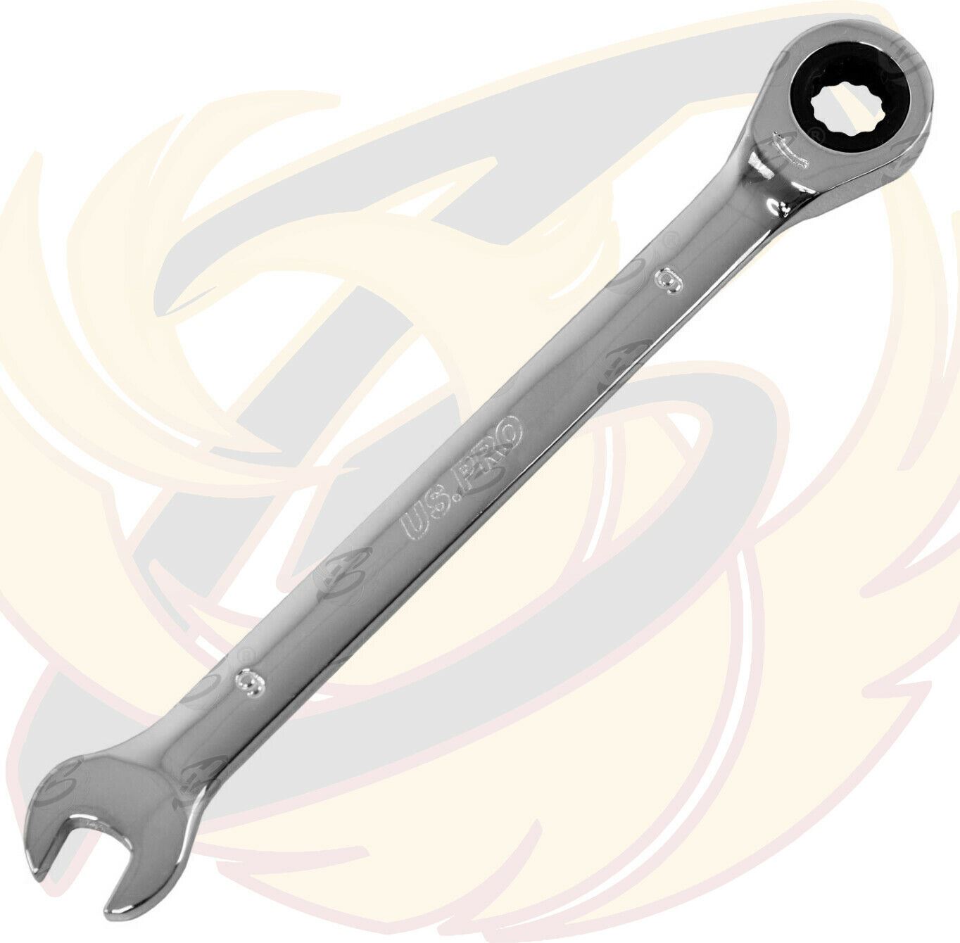US PRO 9MM 72 TOOTH RATCHET SPANNER