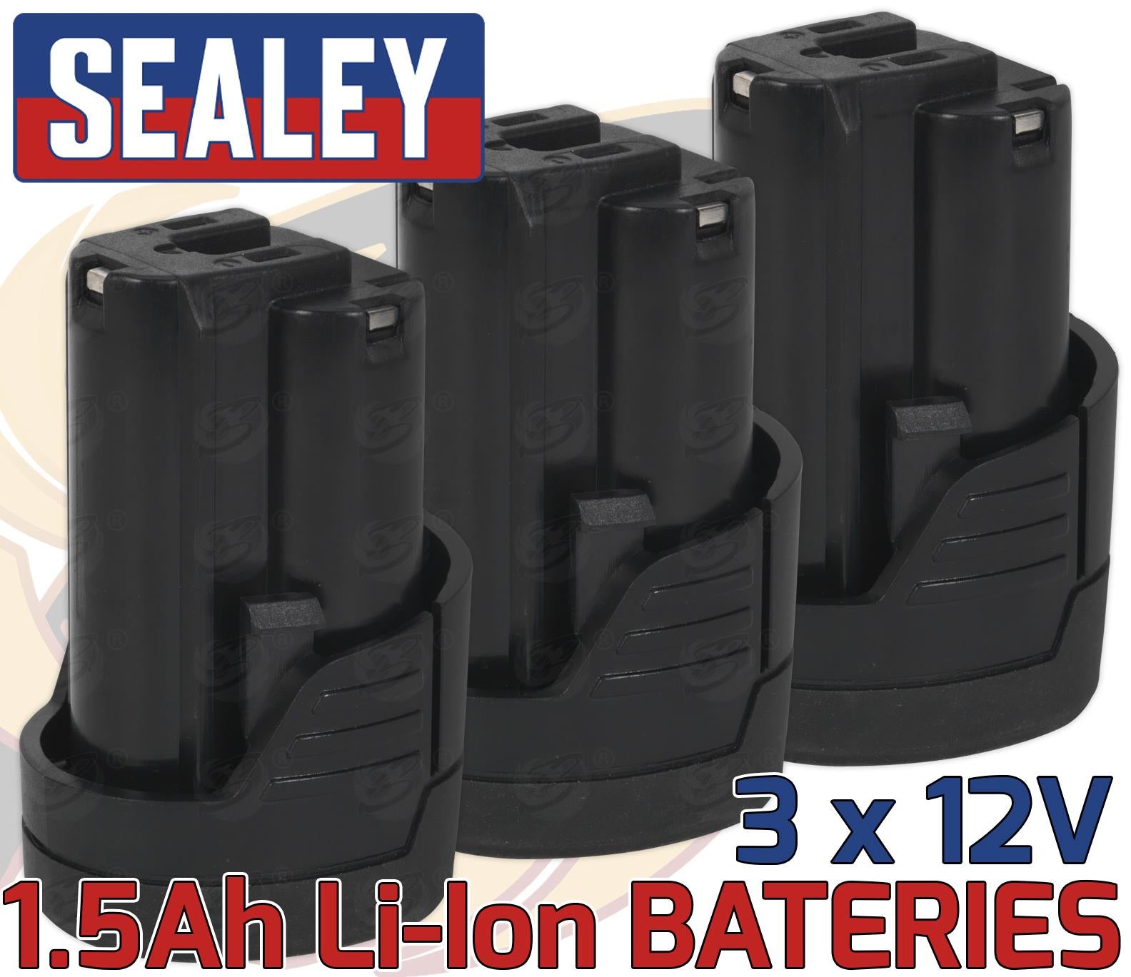 Sealey 12V 3/8" Drive Cordless Combo Kit ( Drill - Ratchet Wrench - Impact Wrench - Impact Driver ) ( CP1200COMBO & CP1200BP )