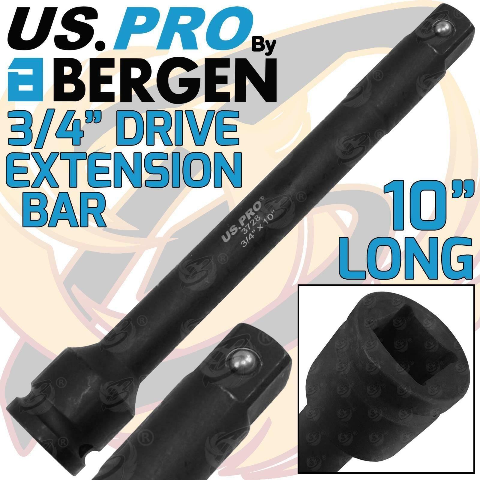 US PRO 3/4" DRIVE 10" LONG IMPACT EXTENSION BAR
