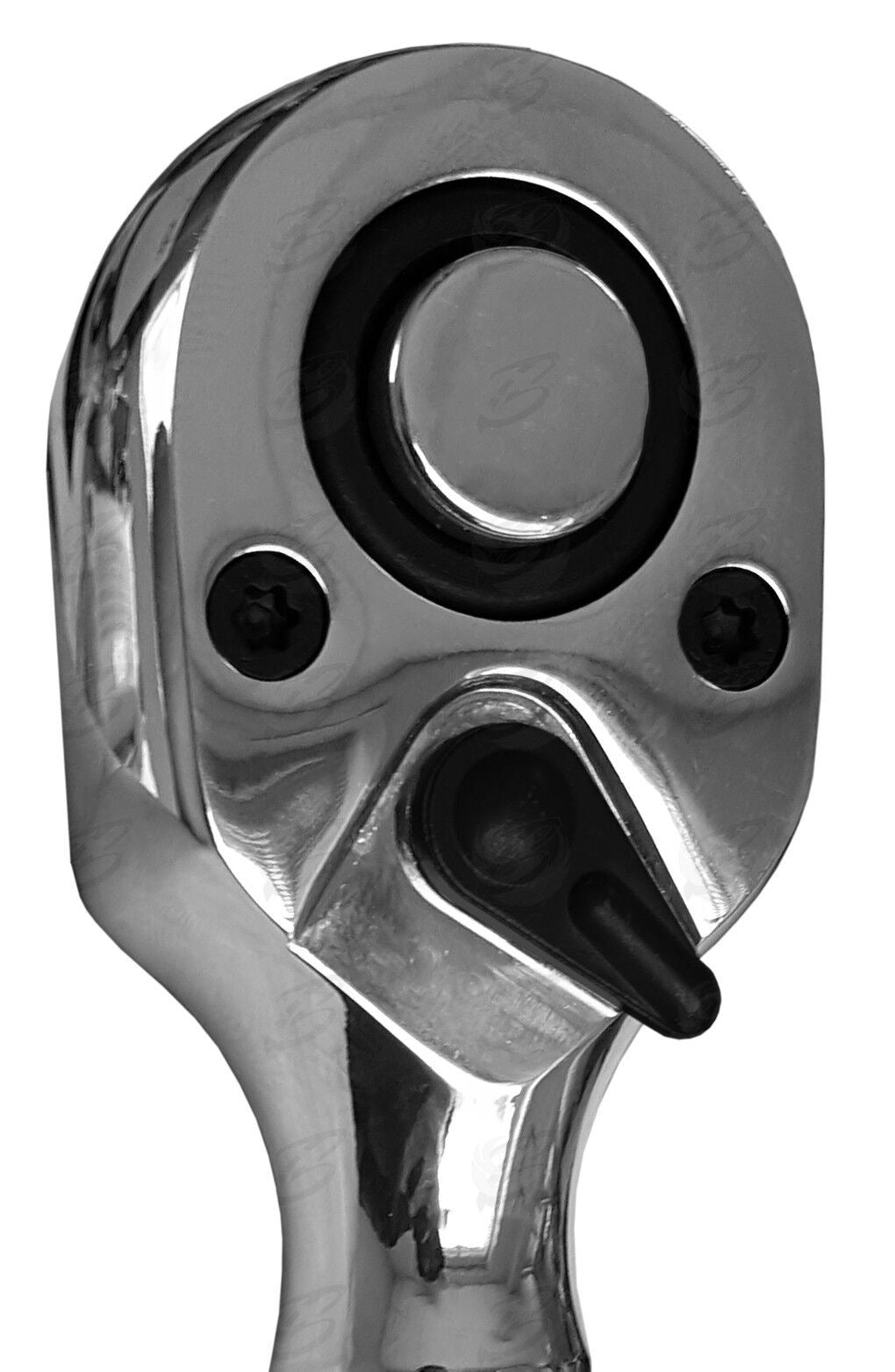 Toolzone 3 Piece 72 Tooth Stubby Ratchet Handle Set 1/4" & 3/8" & 1/2" Drive SS015