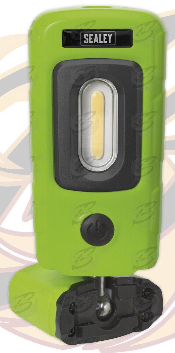 SEALEY RECHARGEABLE COB LED LI - ION WORK LIGHT ( GREEN )