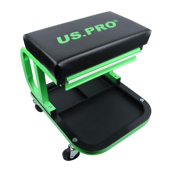 Us Pro Mechanics Rolling Stool with Tool Drawer  5068