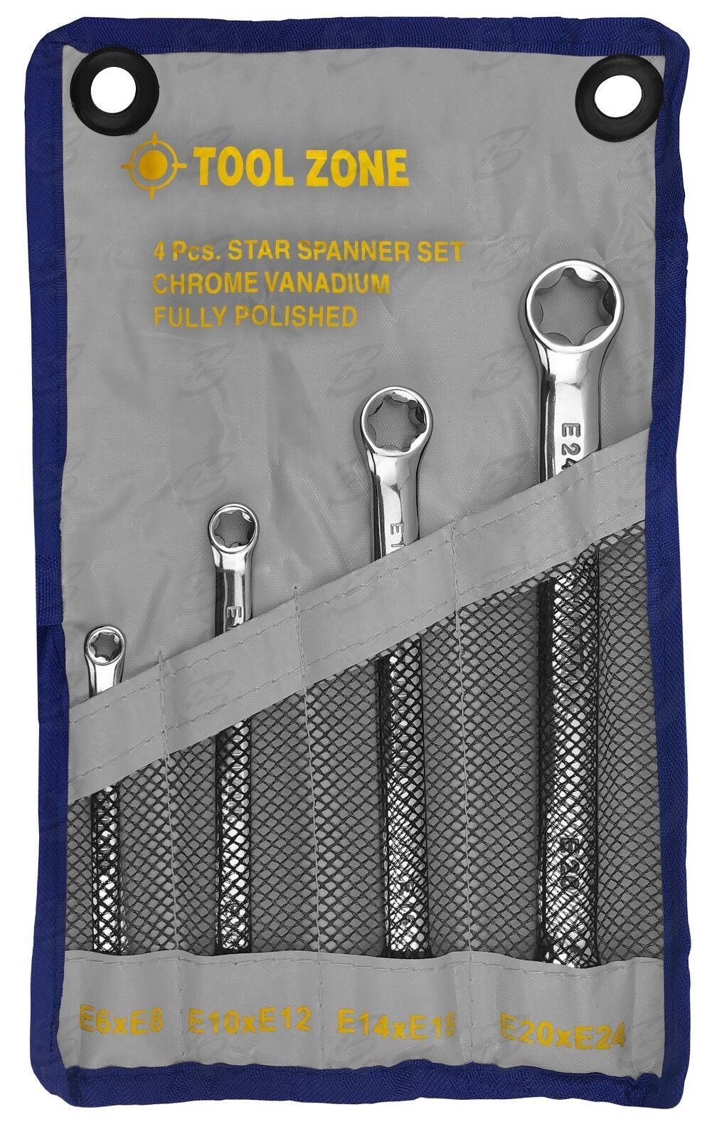 Toolzone 4 Piece E - Torx Spanner Set E6 - E24 SP135