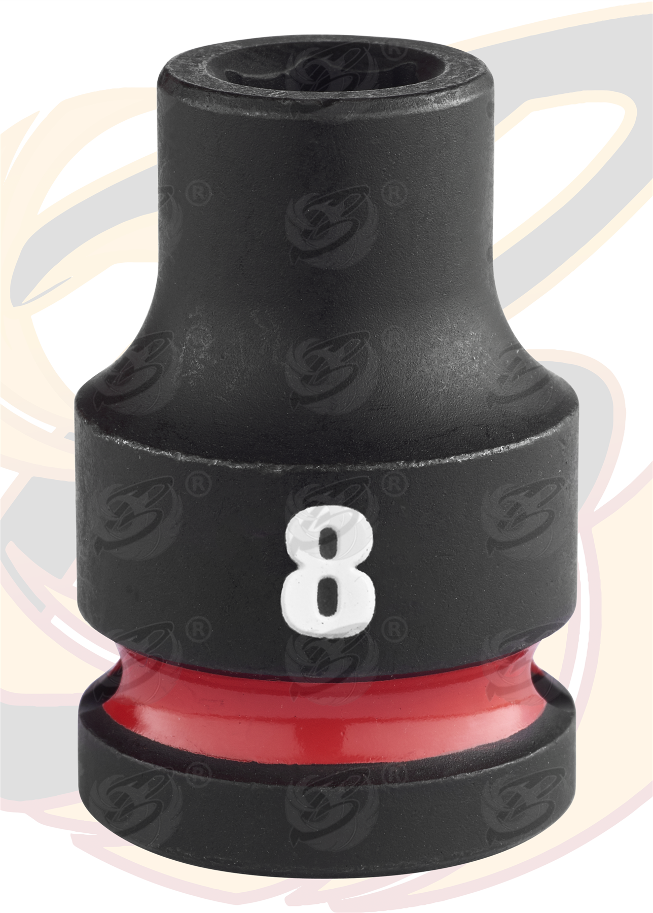 Milwaukee 8mm 1/2" Drive 6 Point Shallow Impact Socket ( Single ) ( 4932480302 )