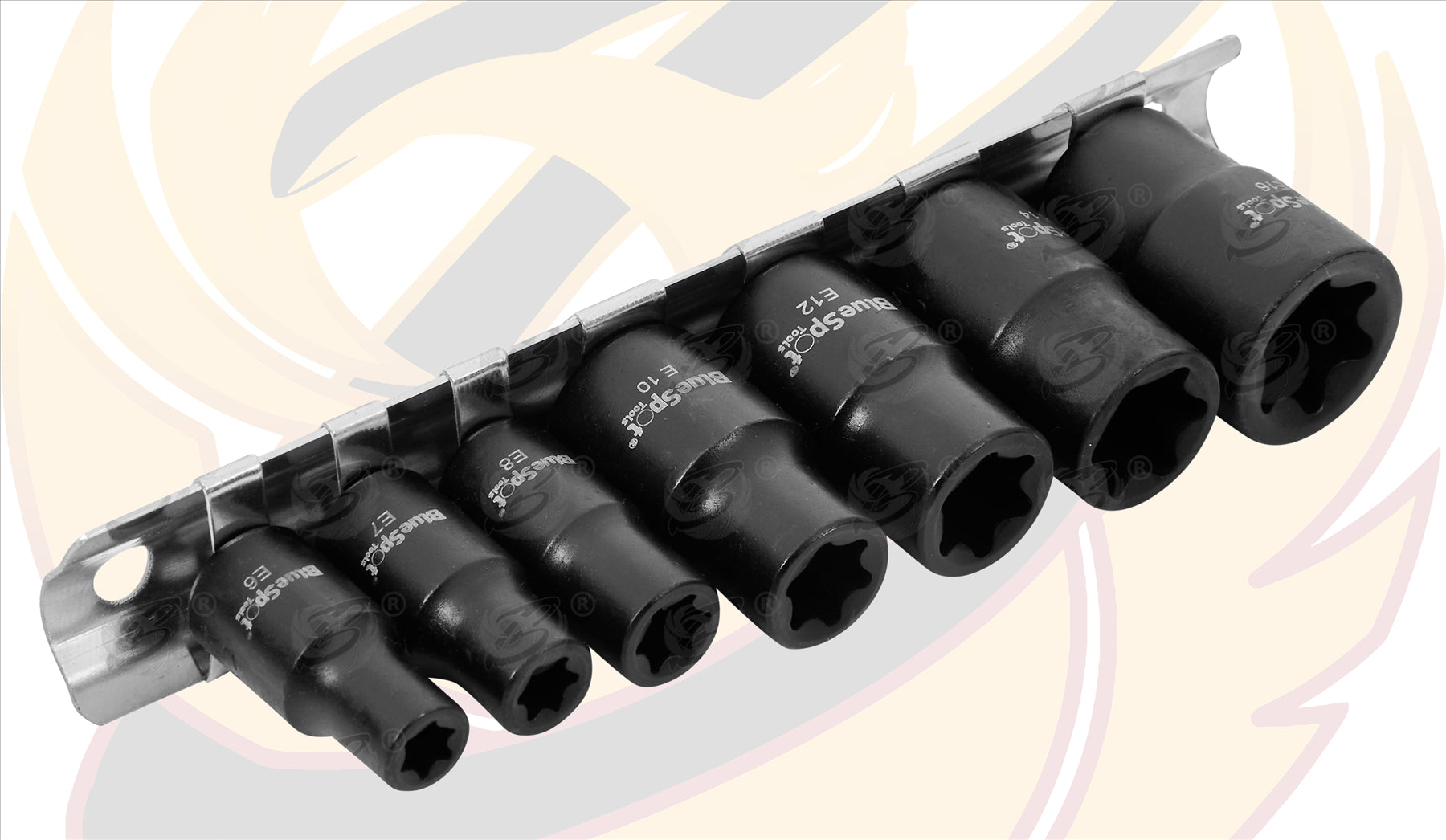 BLUESPOT 7 PCE 1/4"-3/8" IMPACT E TORX SOCKETS