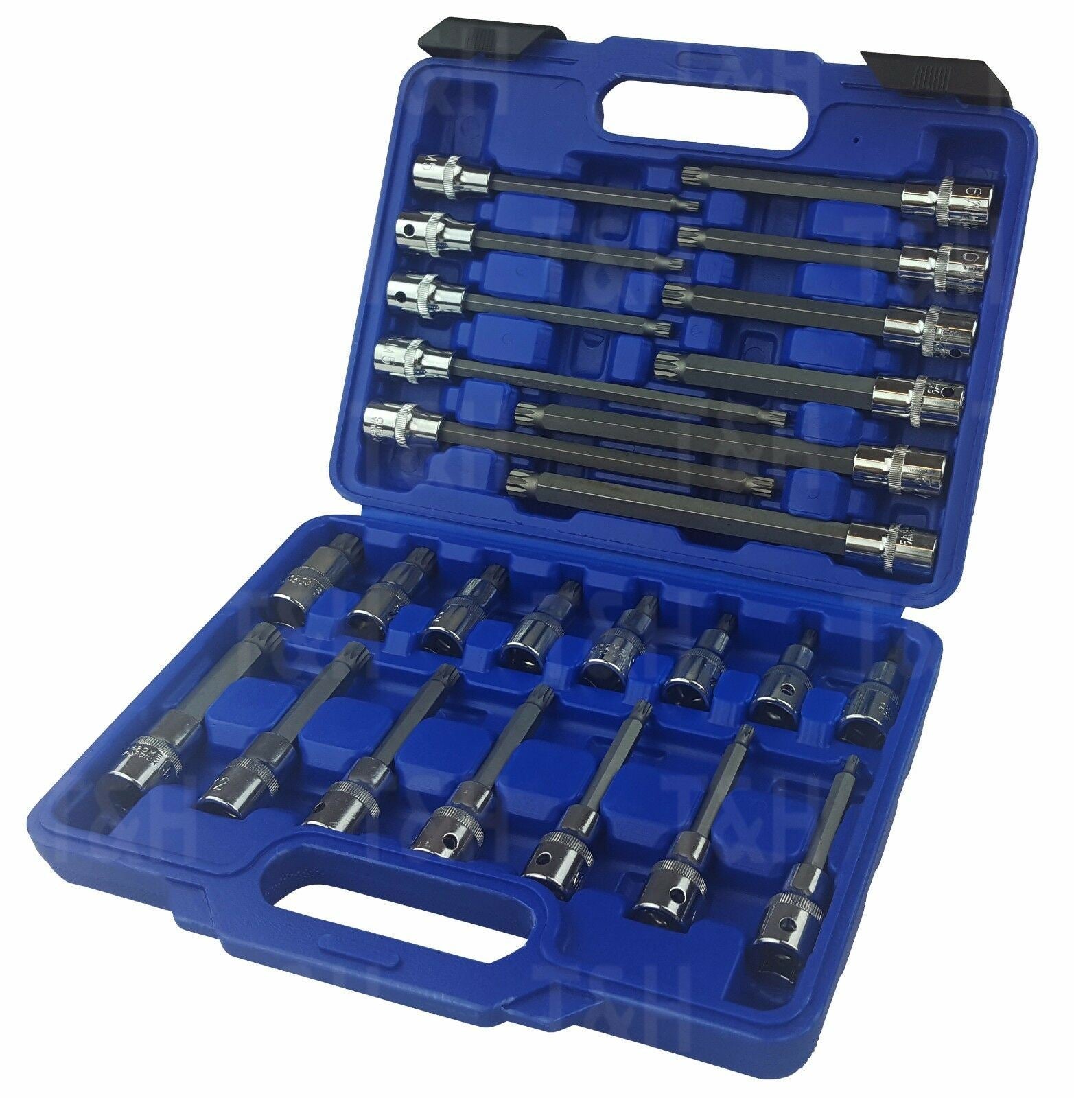 US PRO 26PCS 1/2" DRIVE SPLINE BIT SOCKETS M5 - M16