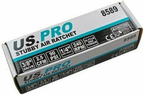 US PRO 3/8" DRIVE STUBBY AIR RATCHET