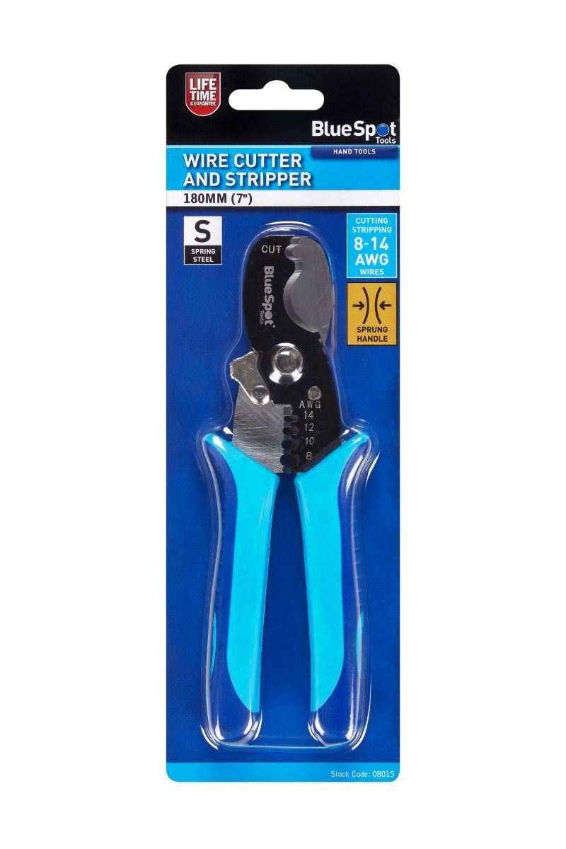 BlueSpot 180mm (7") Wire Cutter And Stripper ( 08015 )