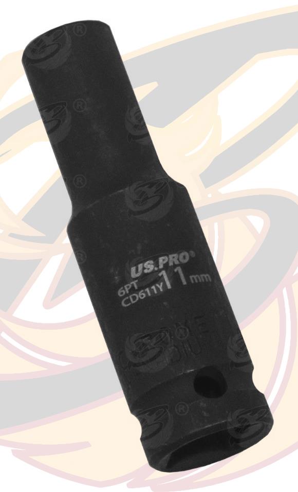 US PRO 11MM 1/2" DRIVE 6 POINT DEEP IMPACT SOCKET ( SINGLE )