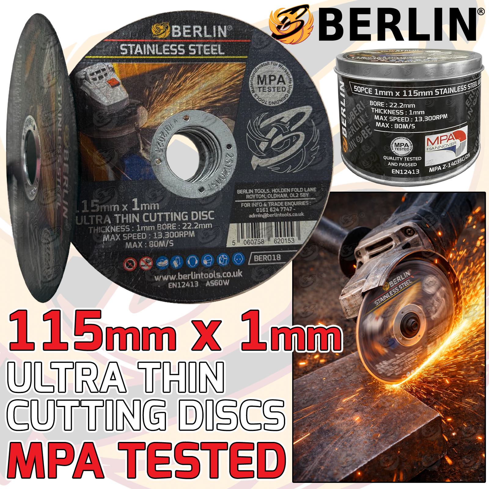 Berlin Tools 1mm Cutting Discs