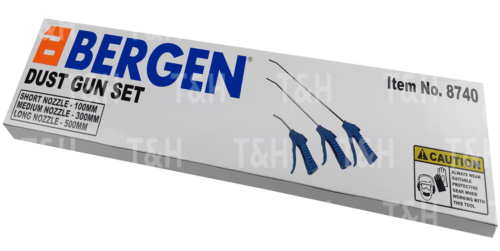 US Pro 3 Piece Dust Guns 100mm - 300mm - 500mm 8779