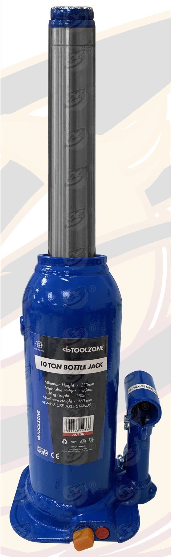 TOOLZONE 10 TON BOTTLE JACK