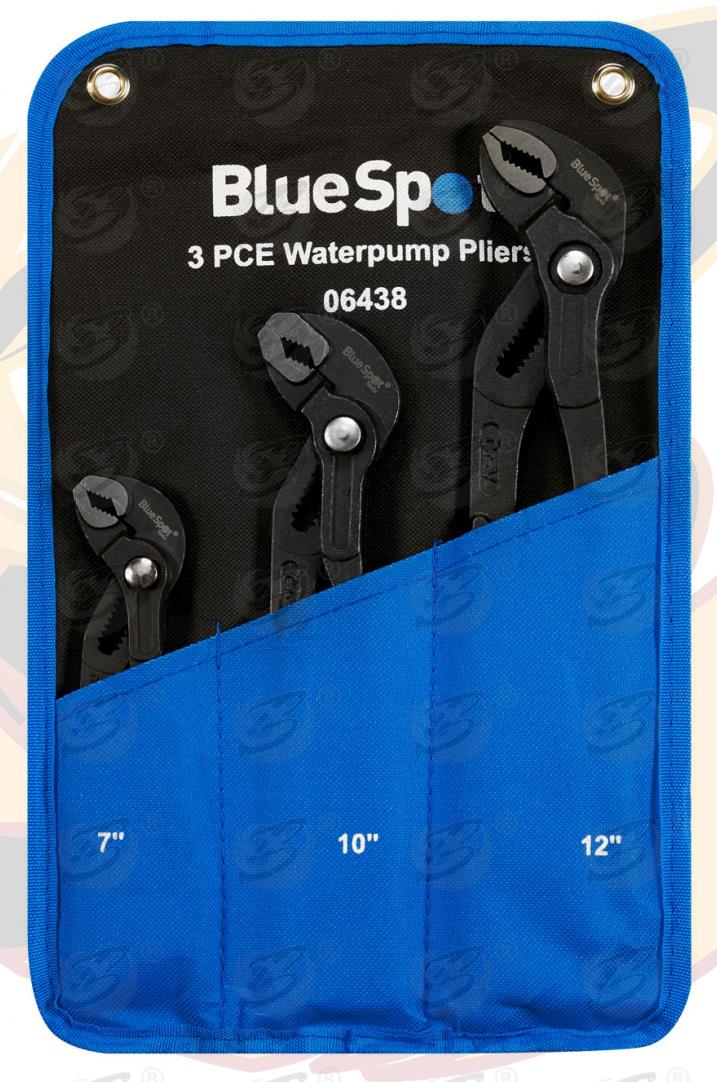 BLUESPOT 3PCS LOCKING WATER PUMP PLIERS